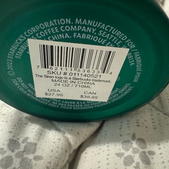 Starbucks coffee cold cup stainless steel venti brand new - Picture 4 of 4